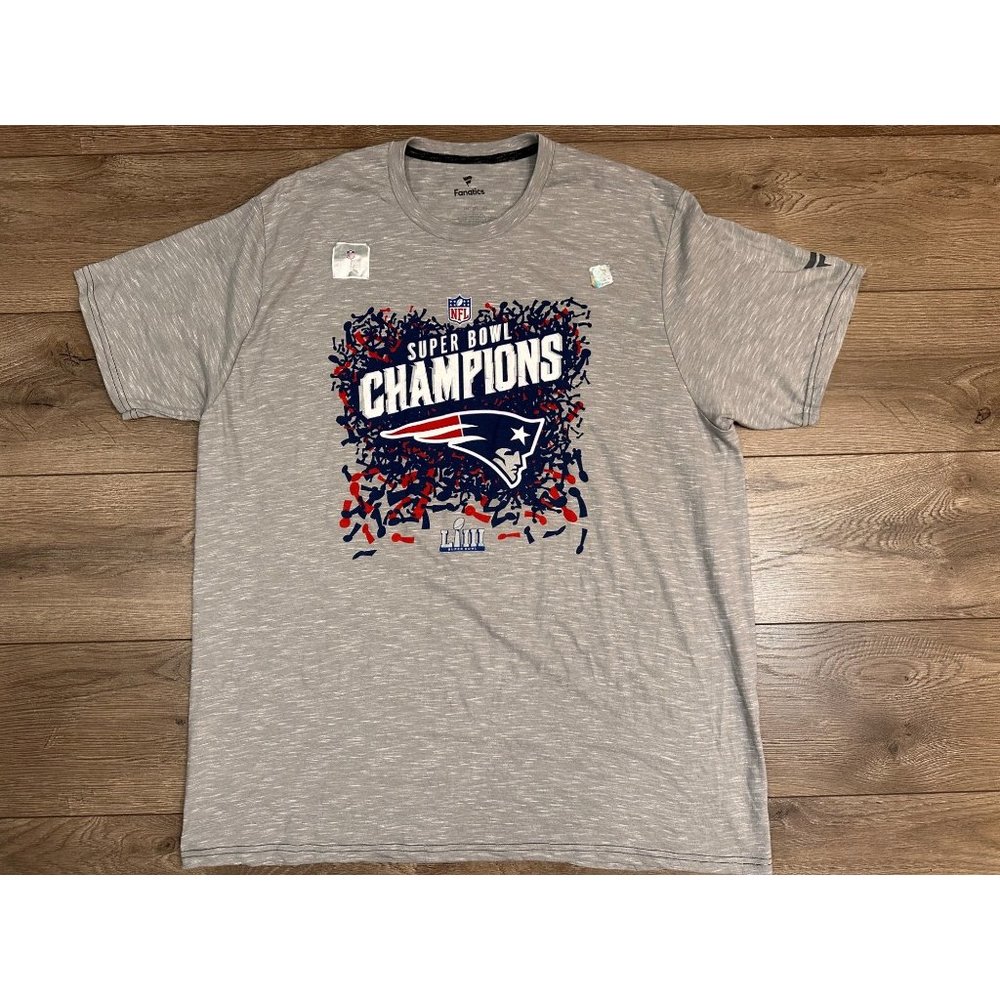 NFL New England Patriots Super Bowl LIII (53) Champions Men's 2XL T-Shirt